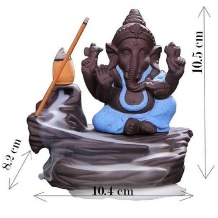 Lord Ganesha with FREE 10 Dhoop Cones