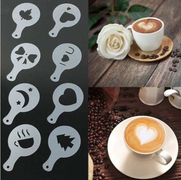 Coffee Designing Plates (Set of 16 pcs)