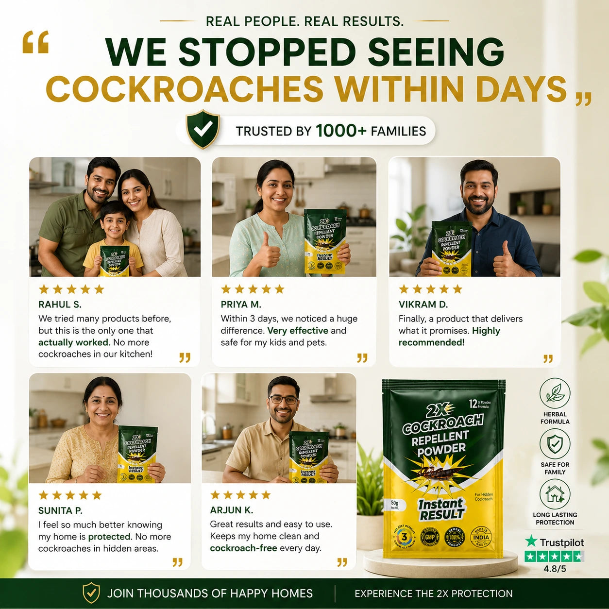 Cockroach Repellent Powder