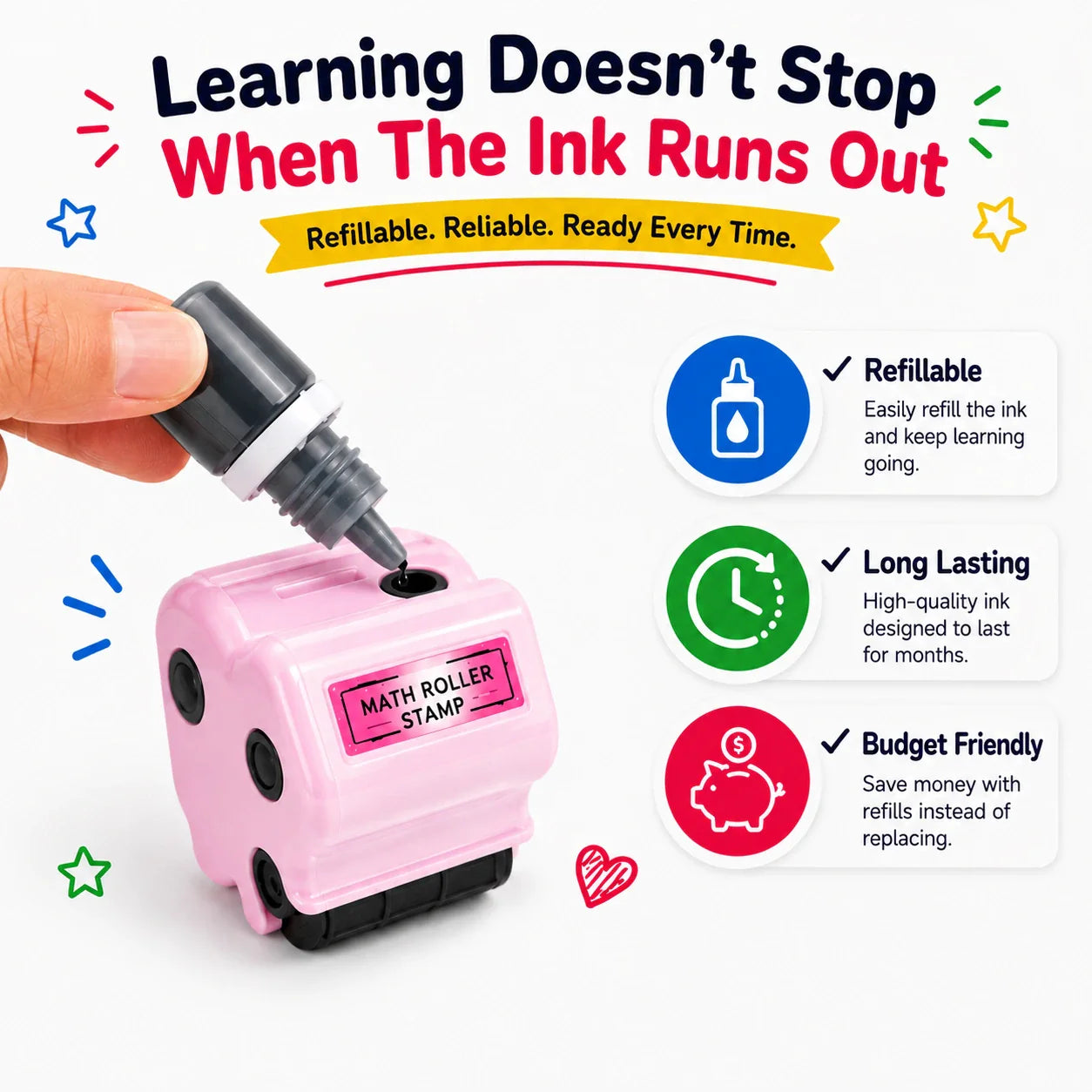 Math Roller Stamp