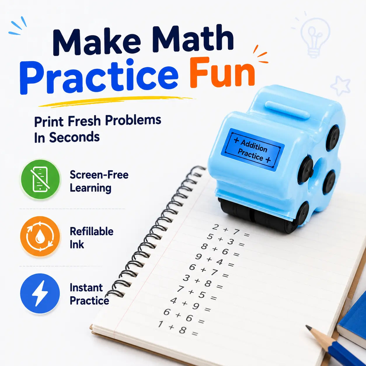 Math Roller Stamp