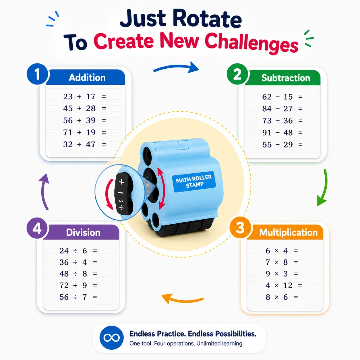 Math Roller Stamp