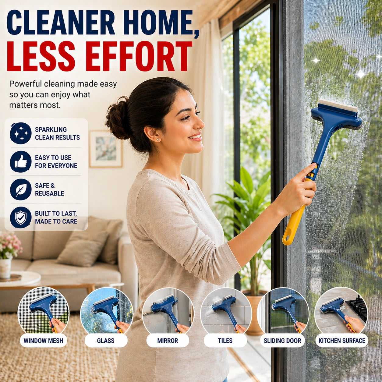 2-in-1 Mesh Cleaner Brush (Free Rust Removing Eraser)