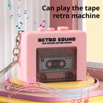 Retro Voice Recorder Keychain
