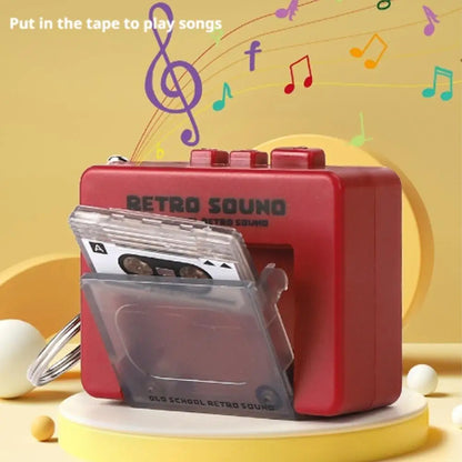 Retro Voice Recorder Keychain