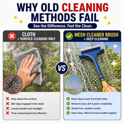 2-in-1 Mesh Cleaner Brush (Free Rust Removing Eraser)