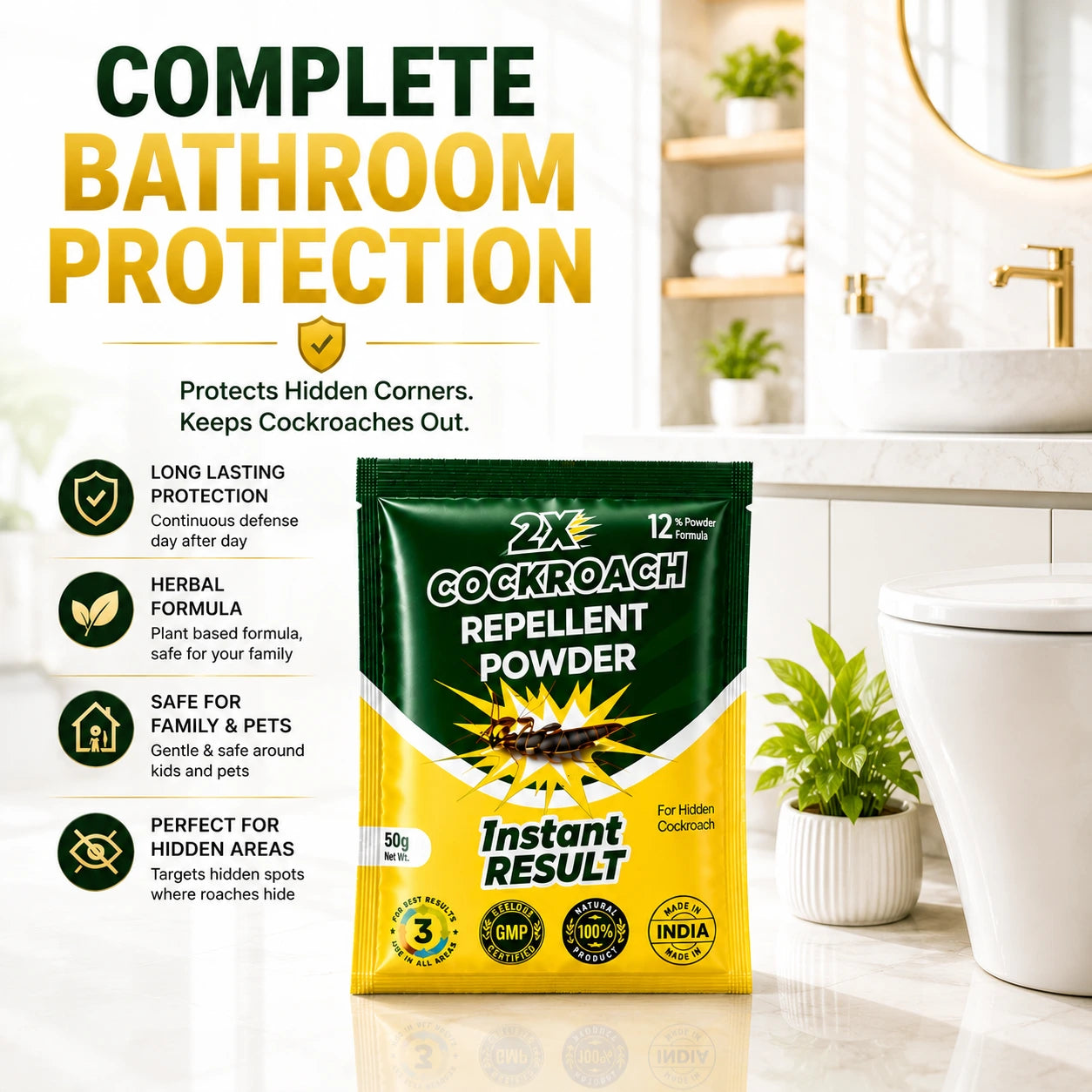Cockroach Repellent Powder