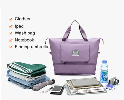 LARGE CAPACITY FOLDING TRAVEL BAG