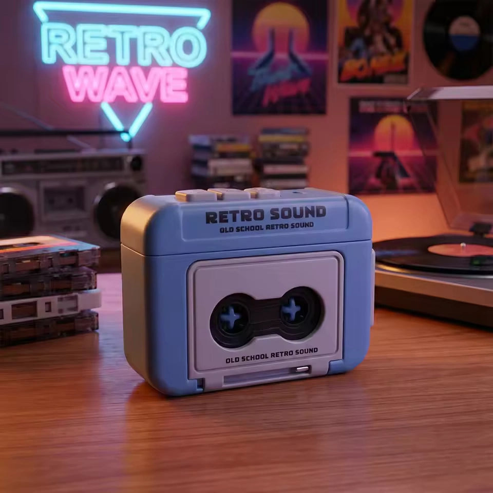 Retro Voice Recorder Keychain